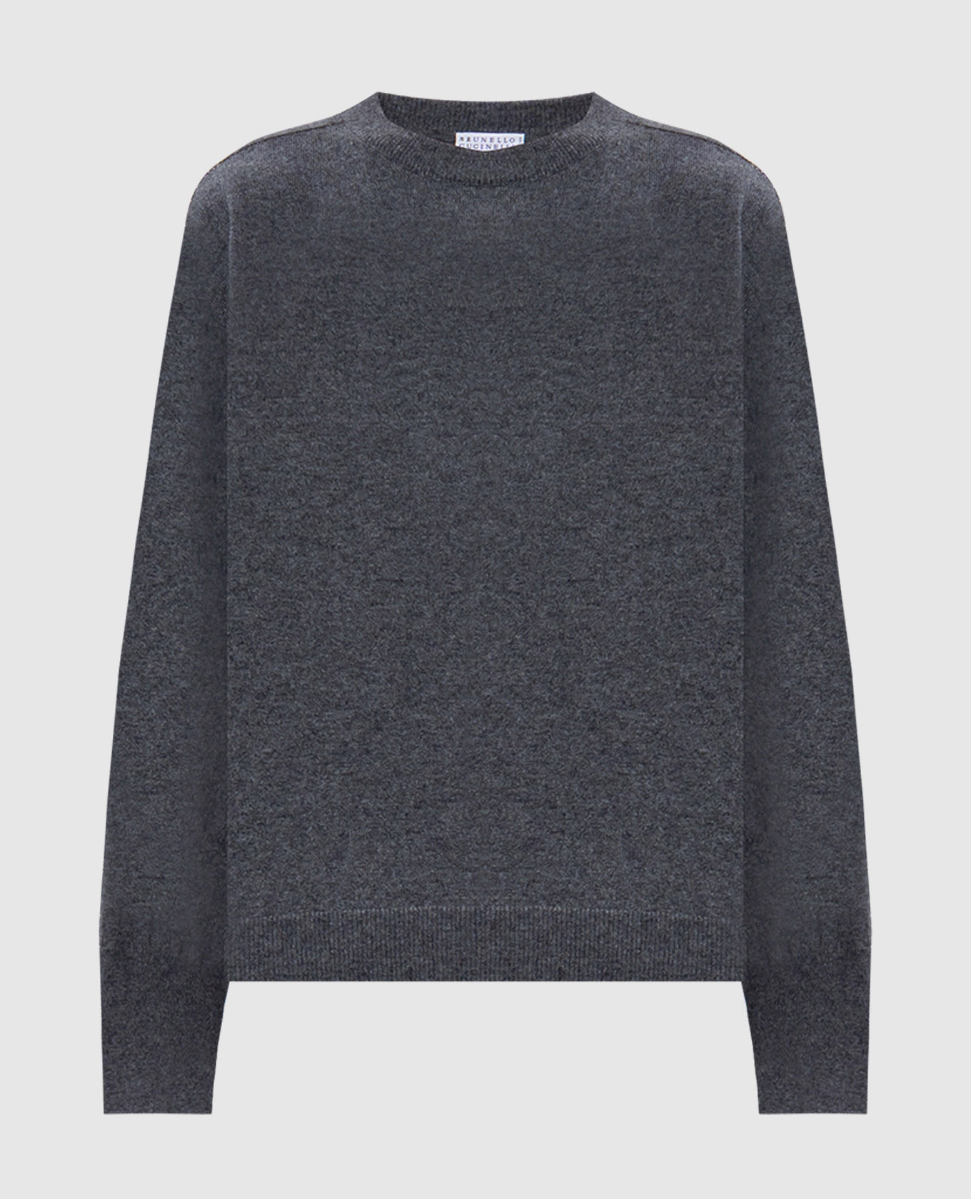 

Gray cashmere sweater with monil chain Brunello Cucinelli, Grey