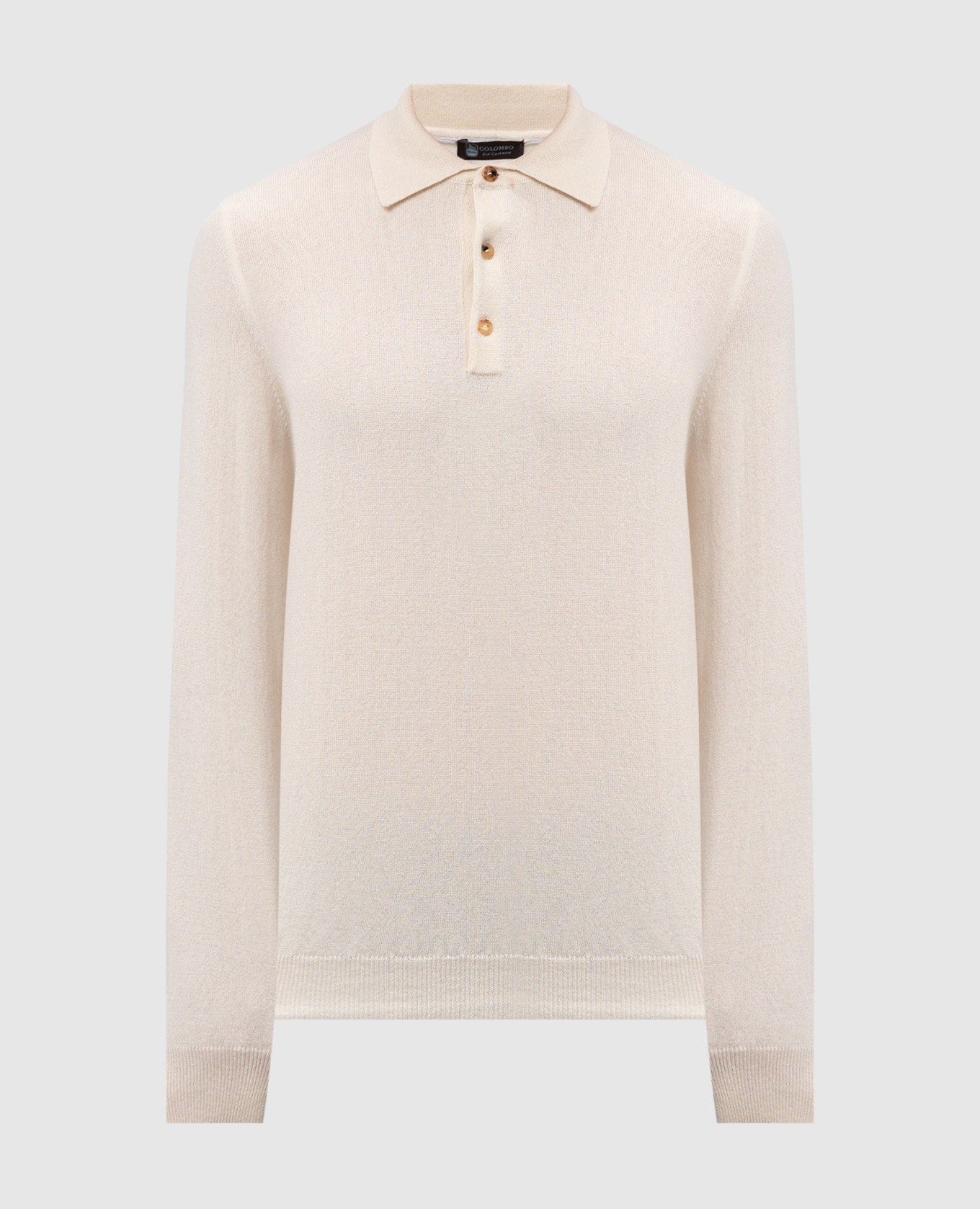 

White cashmere polo shirt COLOMBO