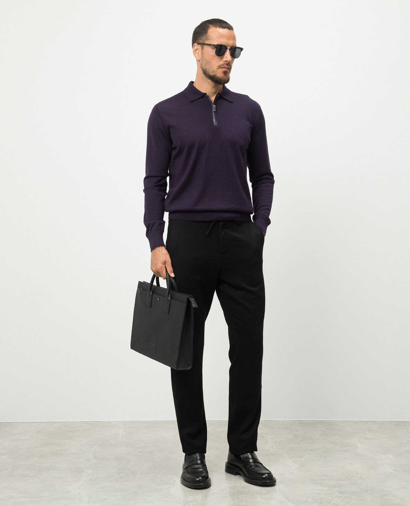 

Black pants made of wool Canali