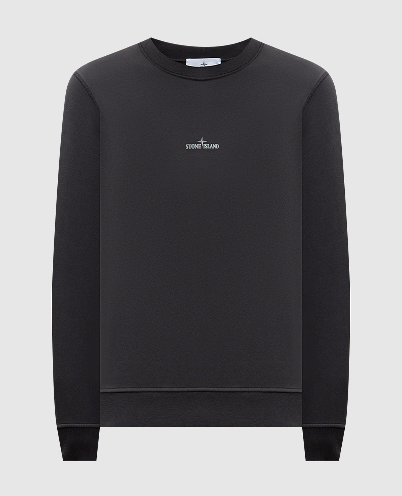 

Grey sweatshirt with logo print Stone Island