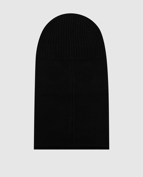 C.P. Company Children's black wool balaclava with glasses CUX00OLHE71