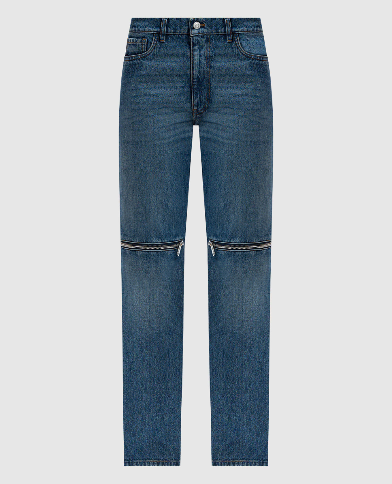 

Blue jeans with zippers Coperni