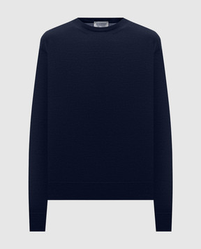 John Smedley Blue DILLIE merino wool jumper DILLIE