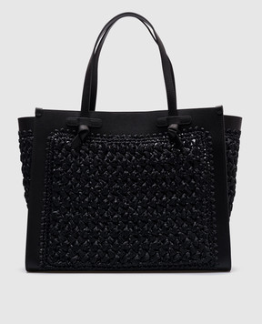 Gianni Chiarini Black woven MARCELLA tote bag BS11710COMMTSCY