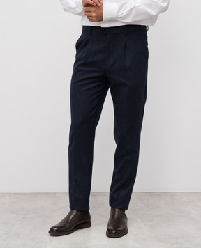 Brunello Cucinelli Blue wool pants M038PE1450