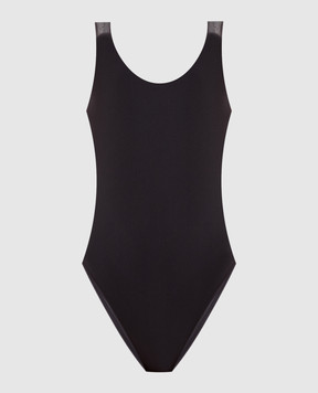 Brunello Cucinelli Costume da bagno marrone con catena monil ML902VS699