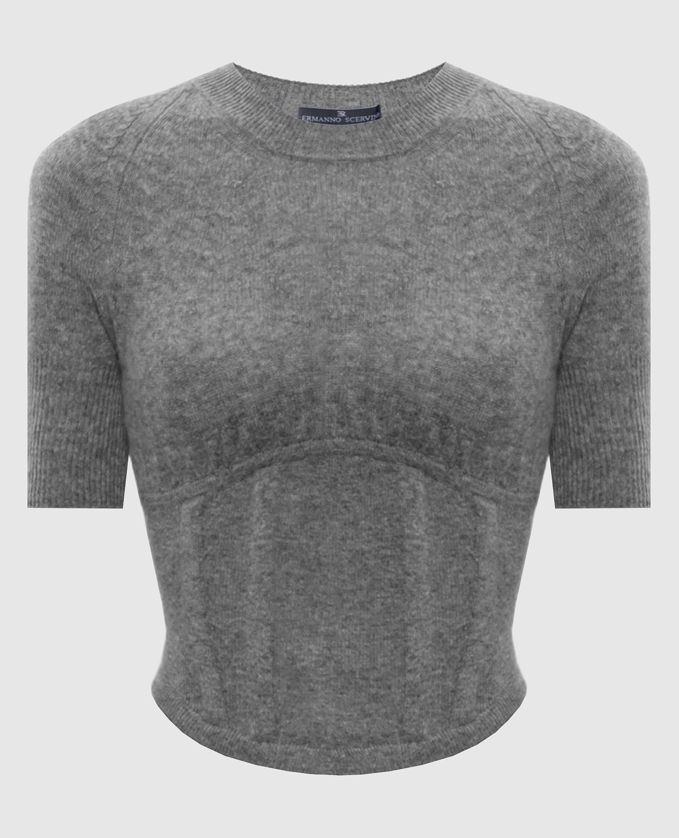 Gray wool and cashmere top Ermanno Scervino