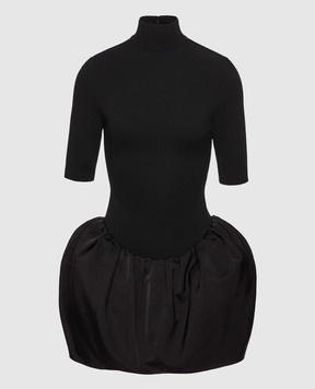 Magda Butrym Black dress with drapery DRESS08208925