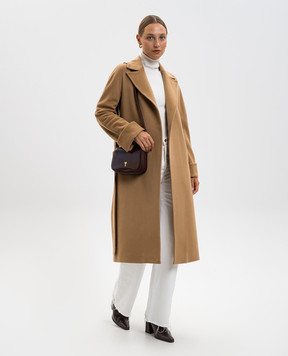 Heresis Brown cashmere coat M11120I56020