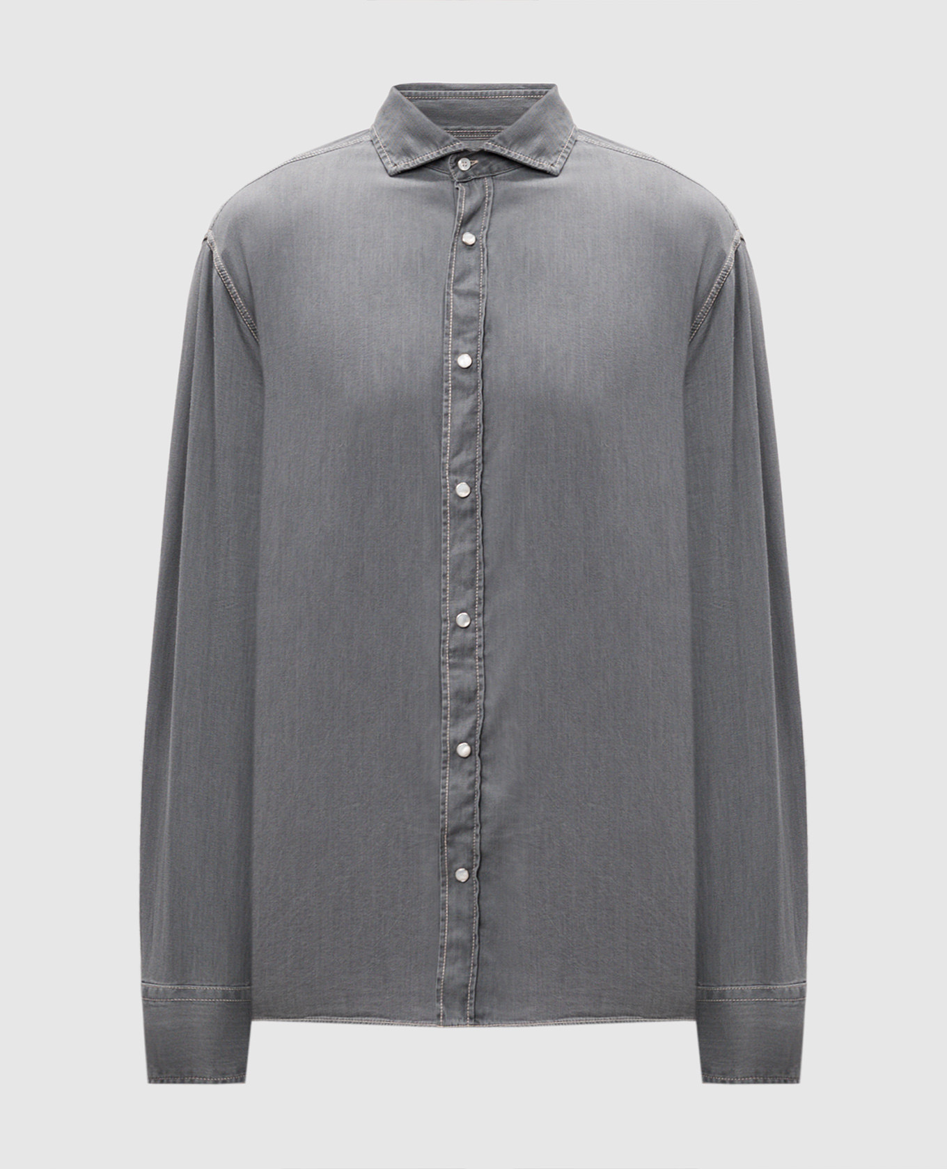 Gray shirt brunello cucinelli