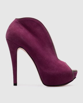 Gina Purple suede shoes 4965