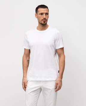 MooRER Mike white T-shirt with logo MIKESIP