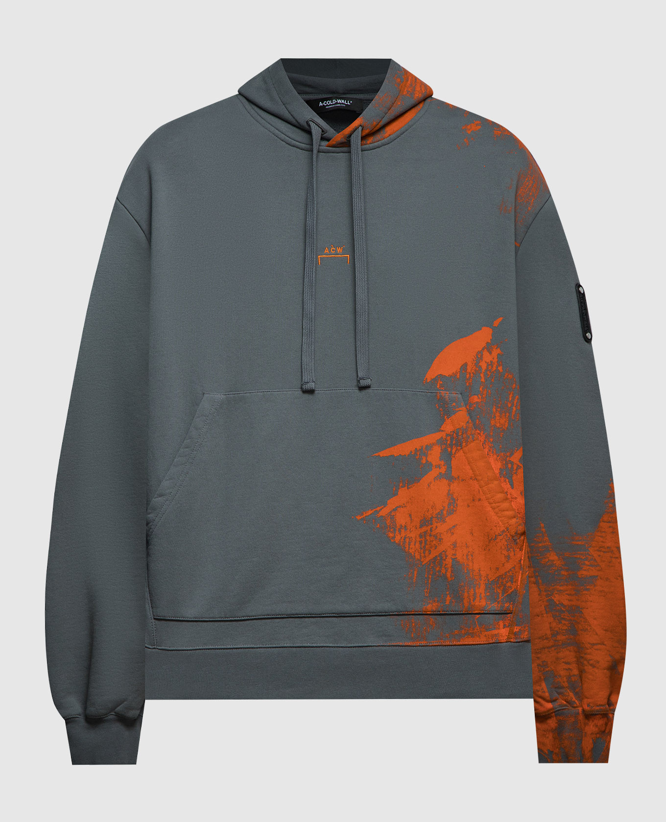 

Gray Brushstroke Print Hoodie A Cold Wall, Grey
