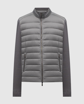 MooRER Gray down jacket CATTANEO CATTANEOS3C