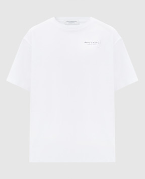 Philosophy di Lorenzo Serafini White T-shirt with logo print A07040744
