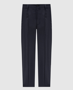 Dolce&Gabbana Blue wool chinos GW13ETFU21Q