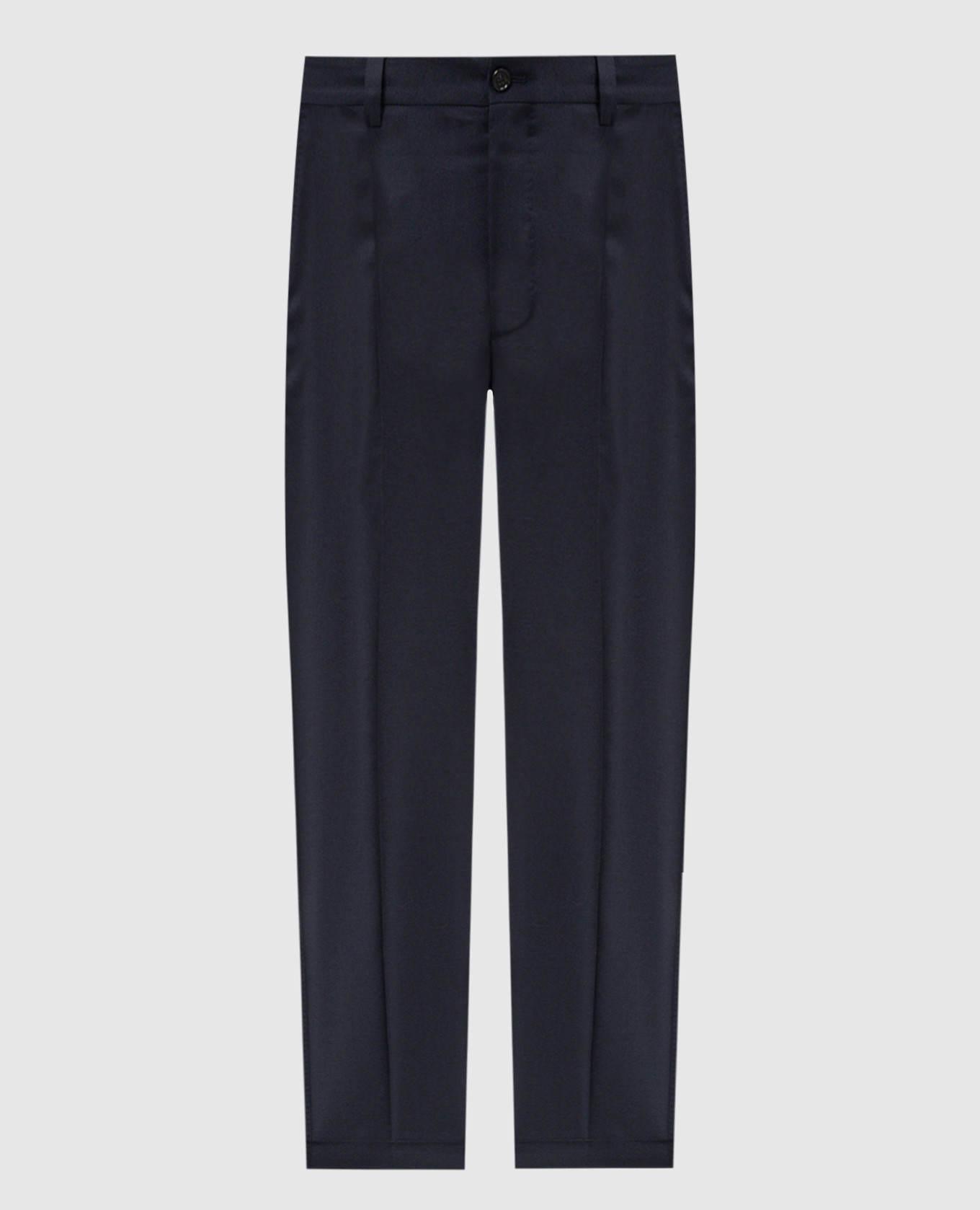 Blue wool chinos