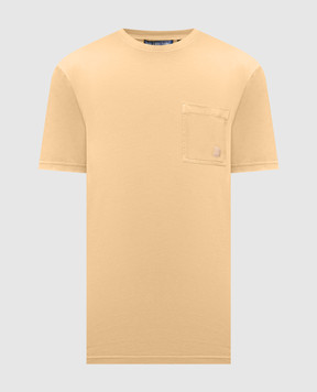Vilebrequin Beige T-shirt with embroidered emblem TTNCP103