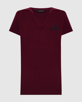 Balenciaga Burgundy Polo Nano BB 835501T5231