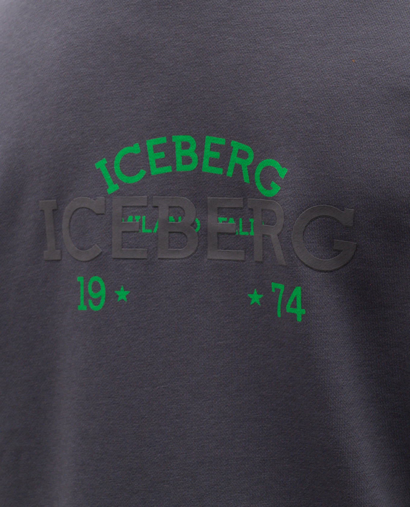 

Grey sports jacket with logo print Iceberg