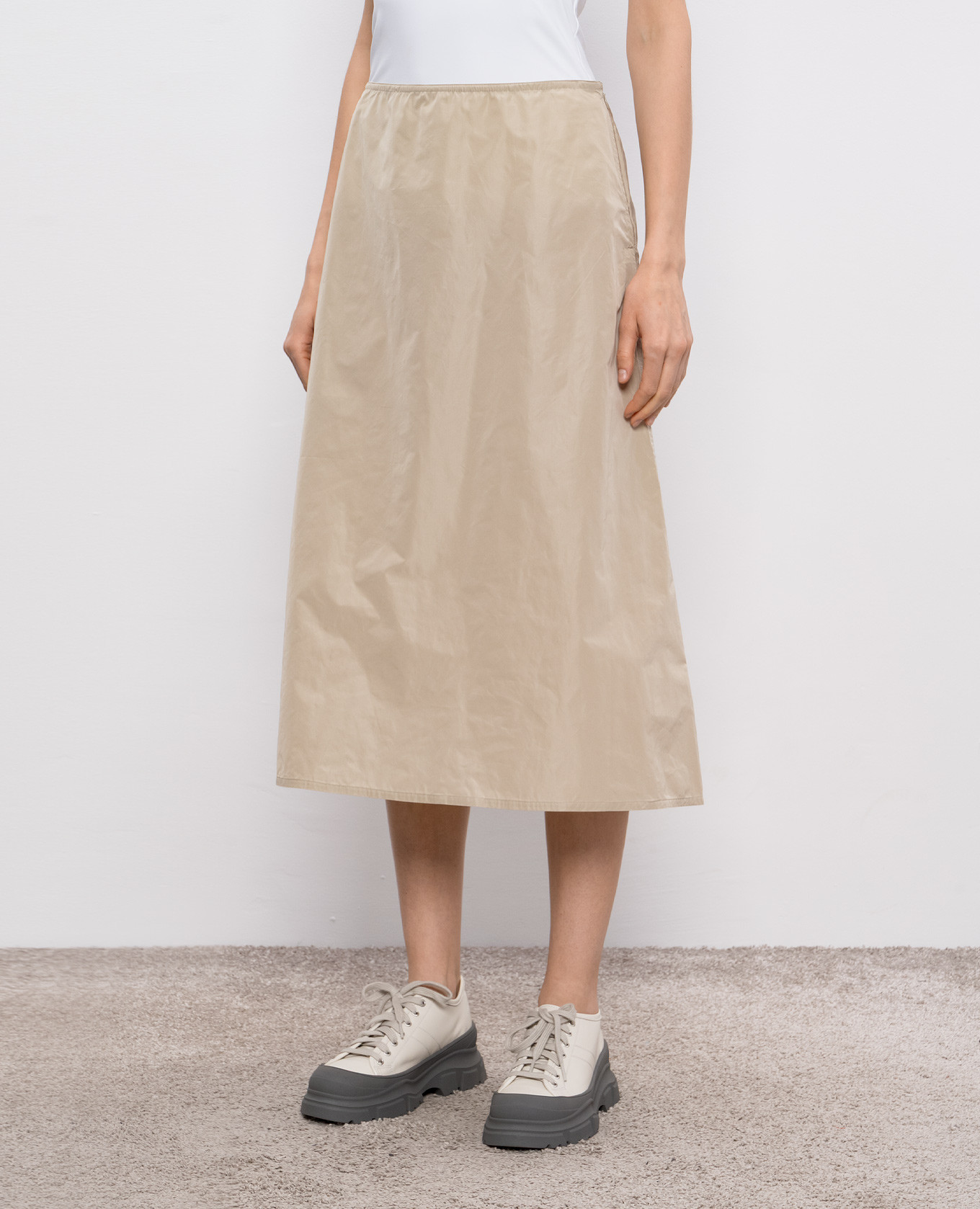 

Beige midi skirt SOKOTOPO Sofie D`Hoore