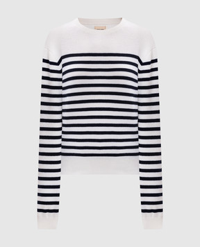 Khaite Beige Viola cashmere striped jumper 9305648