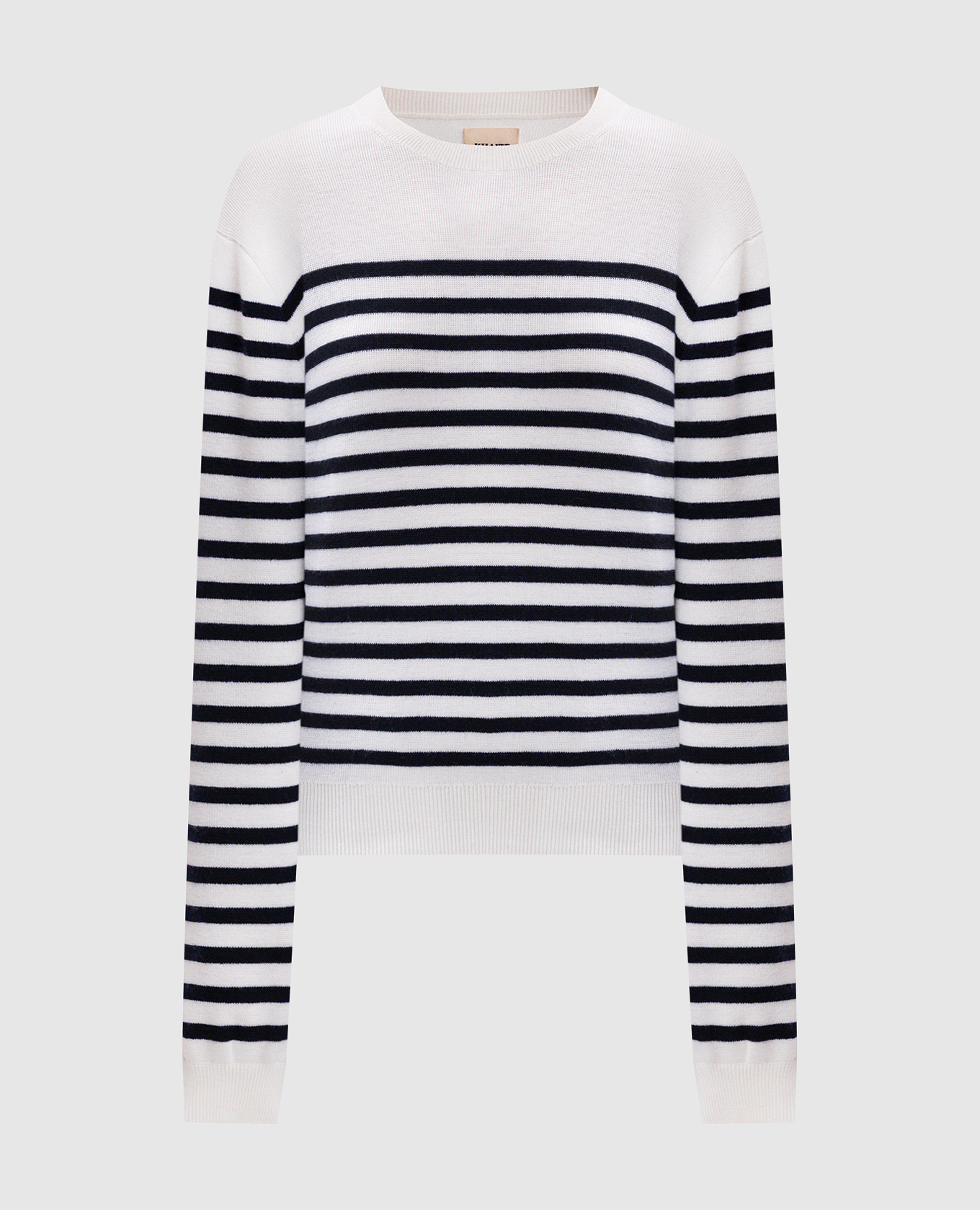 

Beige Viola cashmere striped jumper Khaite, White