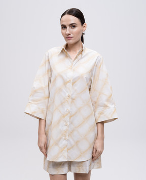Peserico White printed shirt S0630308007