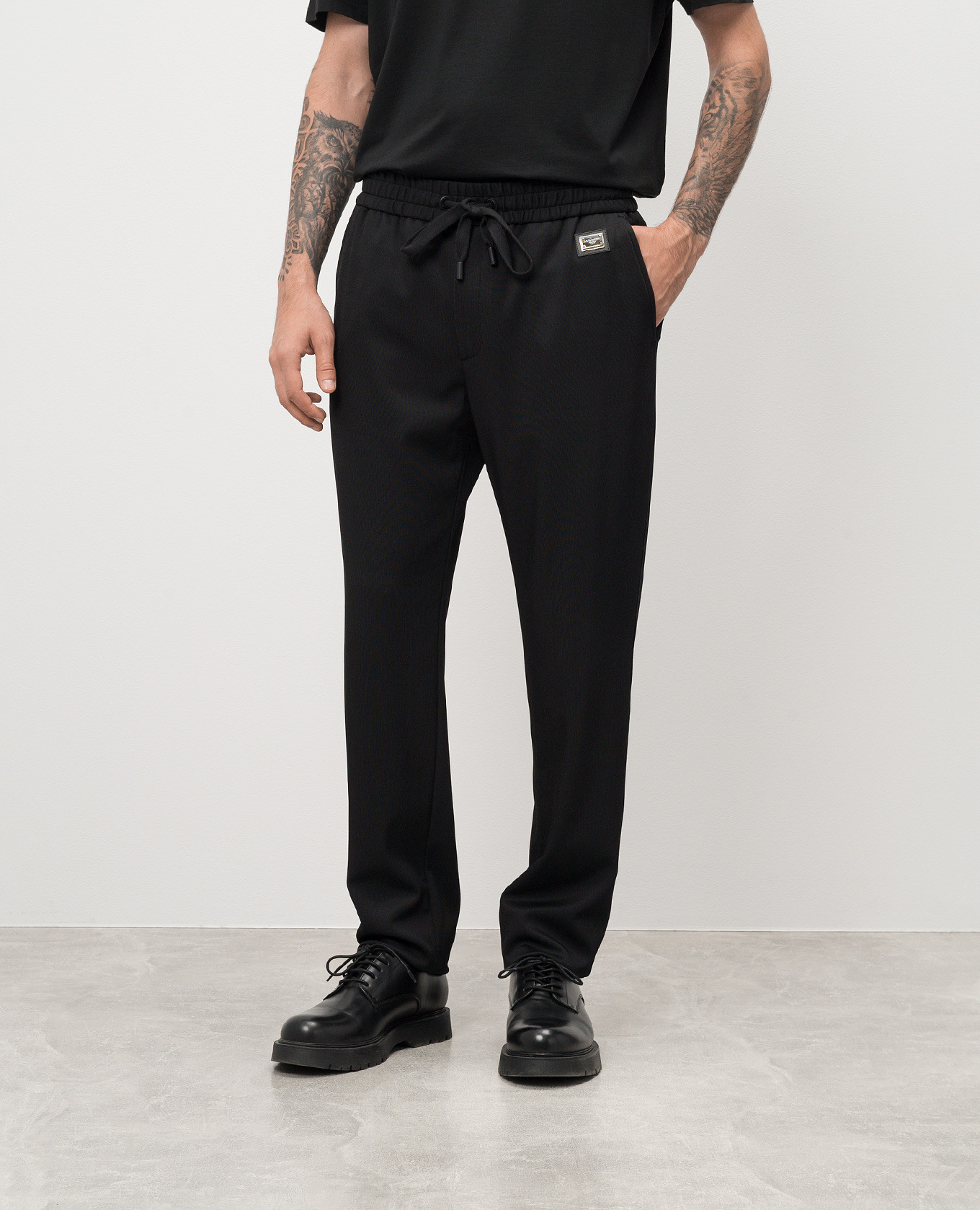 

Black sweatpants with logo Dolce&Gabbana