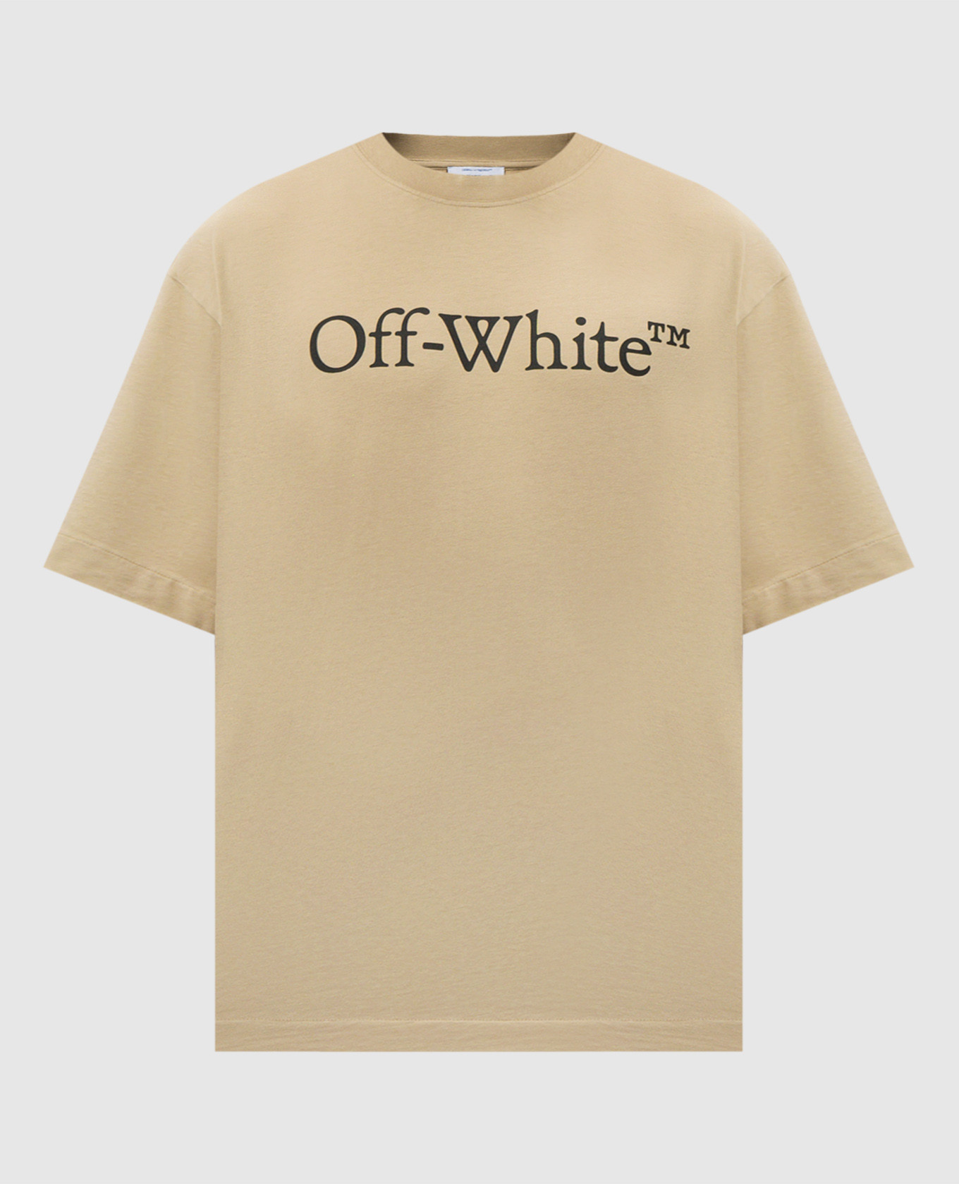 

Beige T-shirt with logo print Off-White