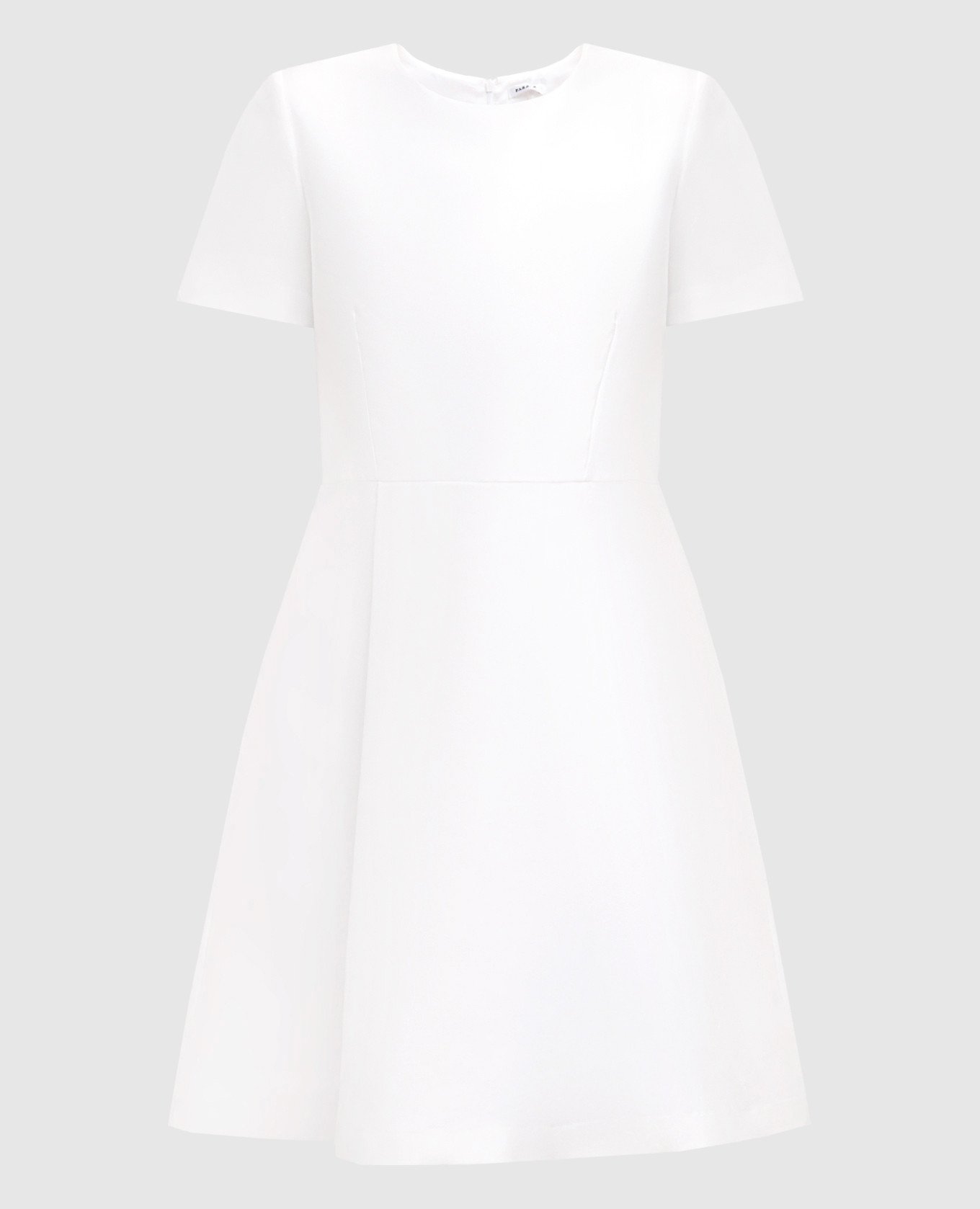 

White mini dress with silk PAROSH