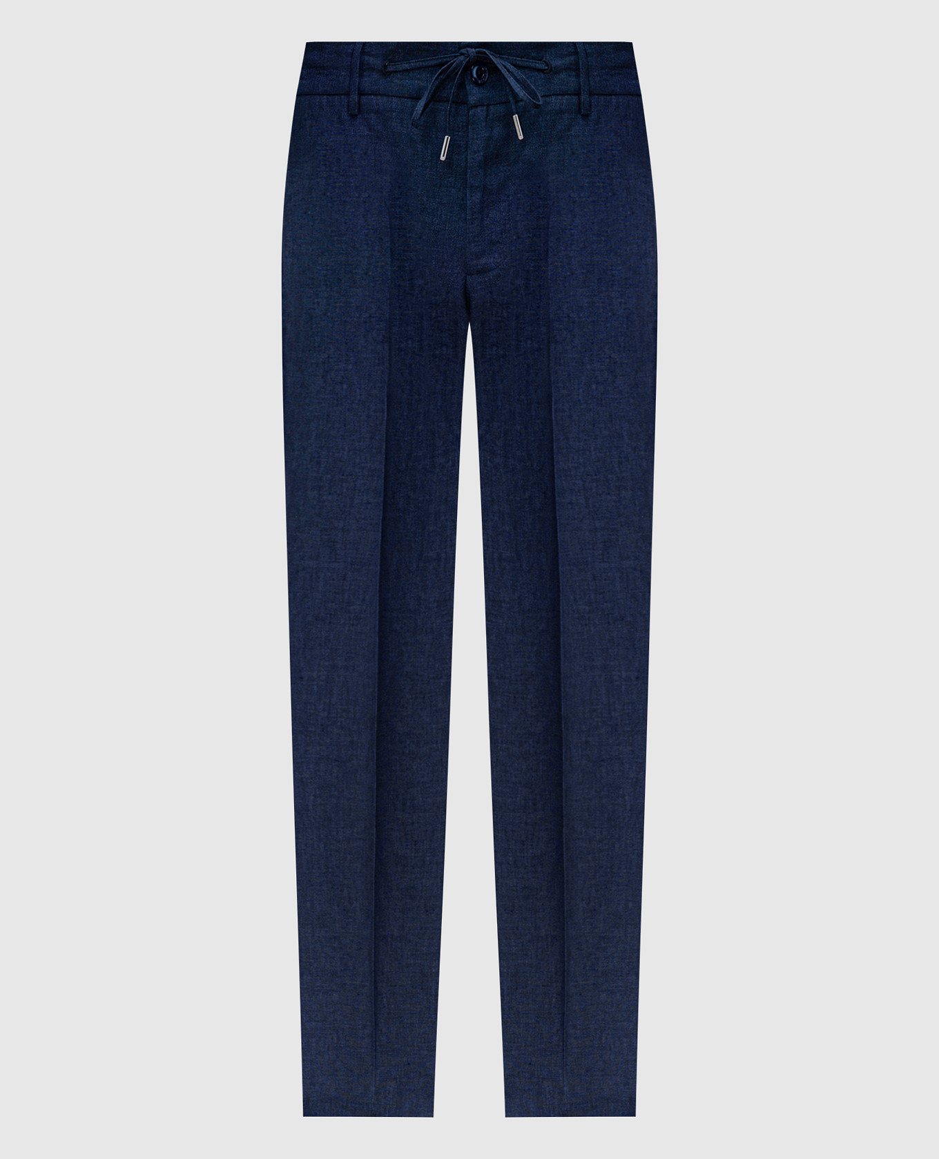 Blue linen pants Bertolo Cashmere