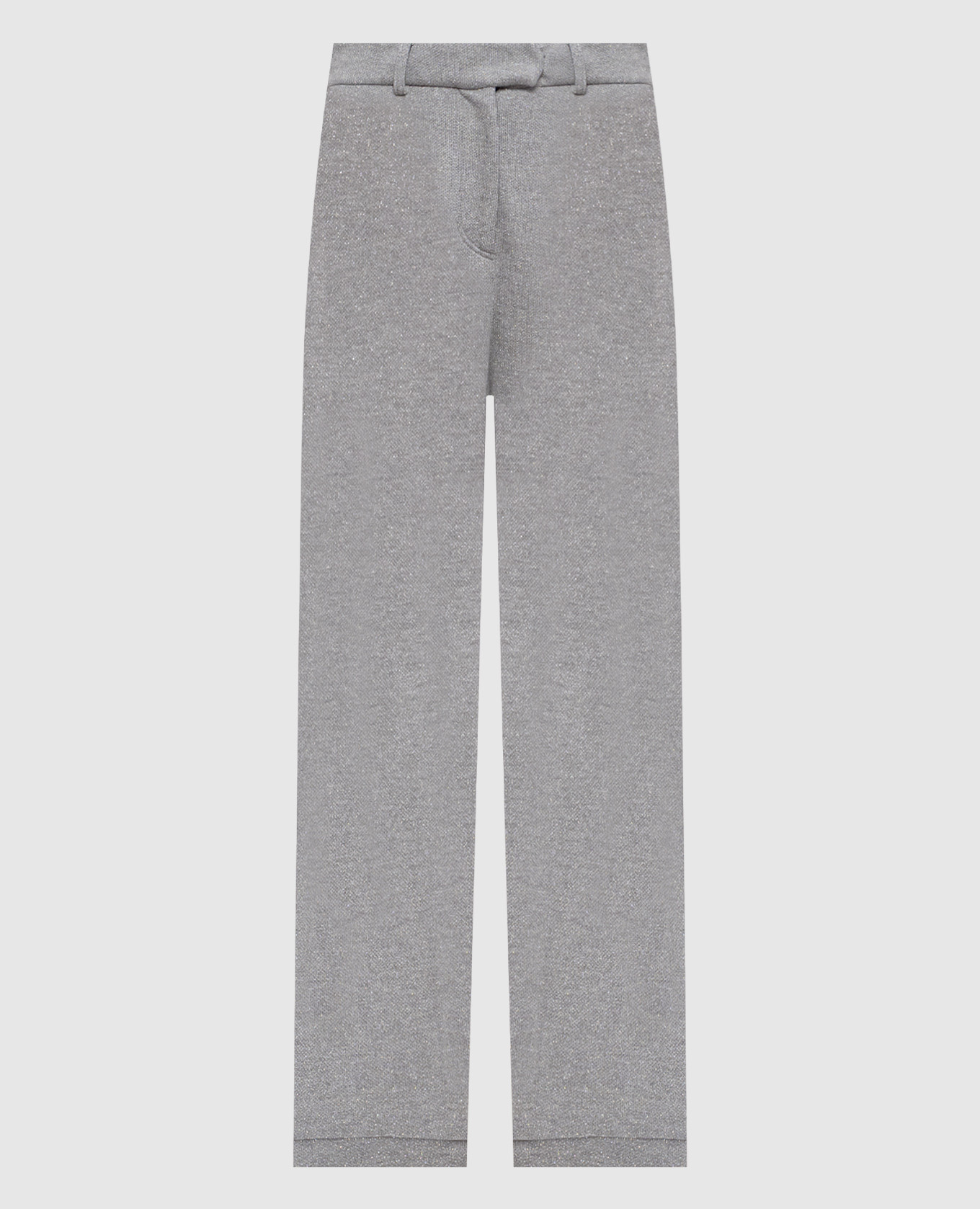 Gray pants with lurex Brunello Cucinelli