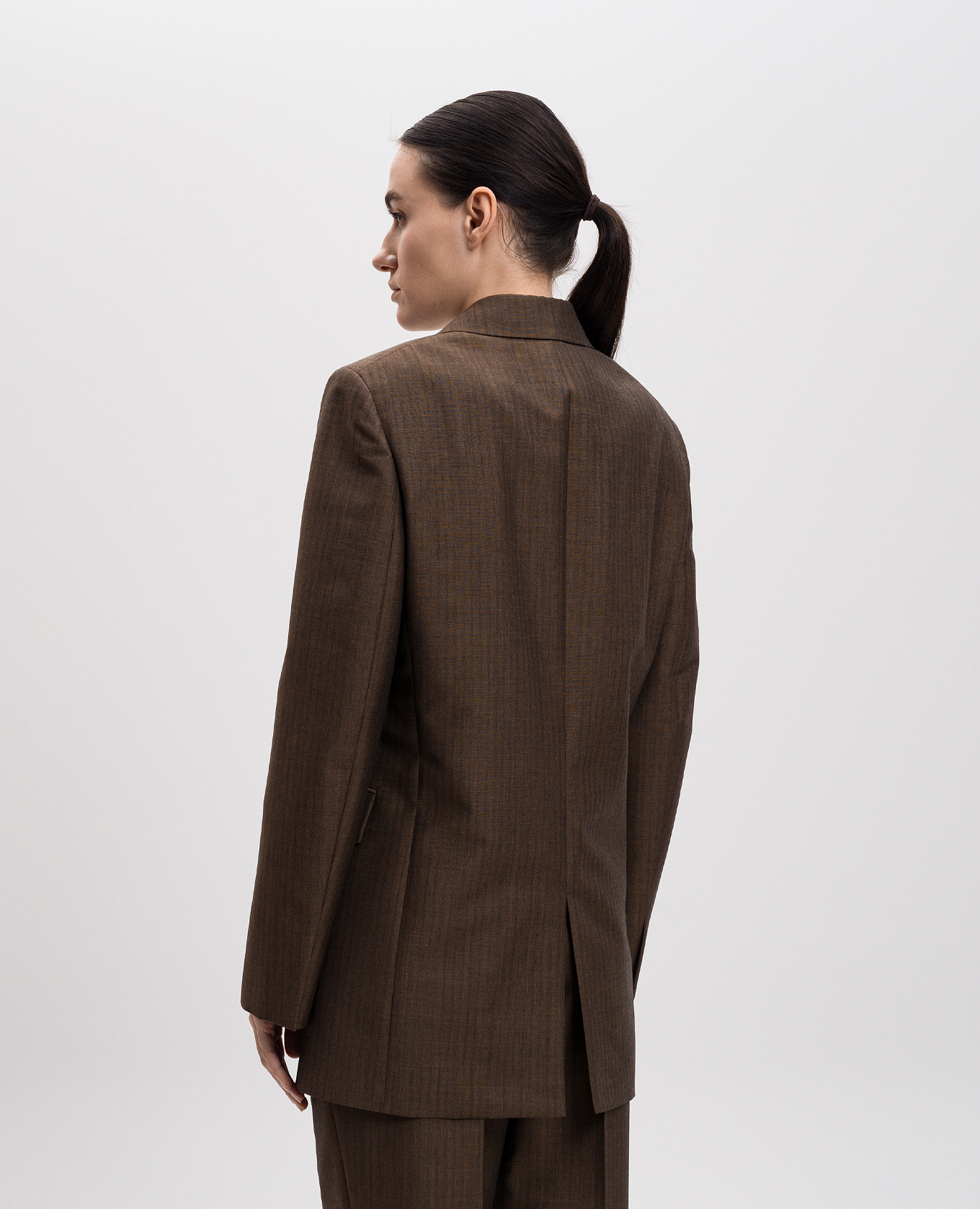 

Vermont brown wool jacket The Row