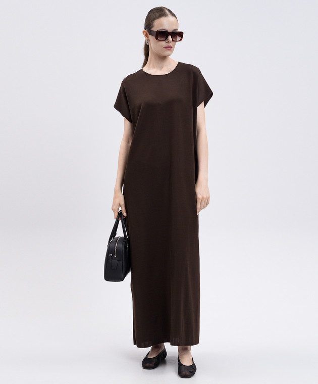 the row brown dress The Row - Women's Oiva Dress - Nut Brown