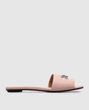 Alexander McQueen Pink leather flip-flops 817471WIACT