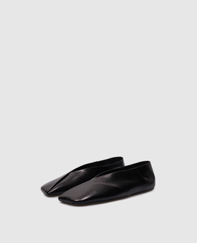 Jil Sander Black leather ballet flats J57WZ0001P4864