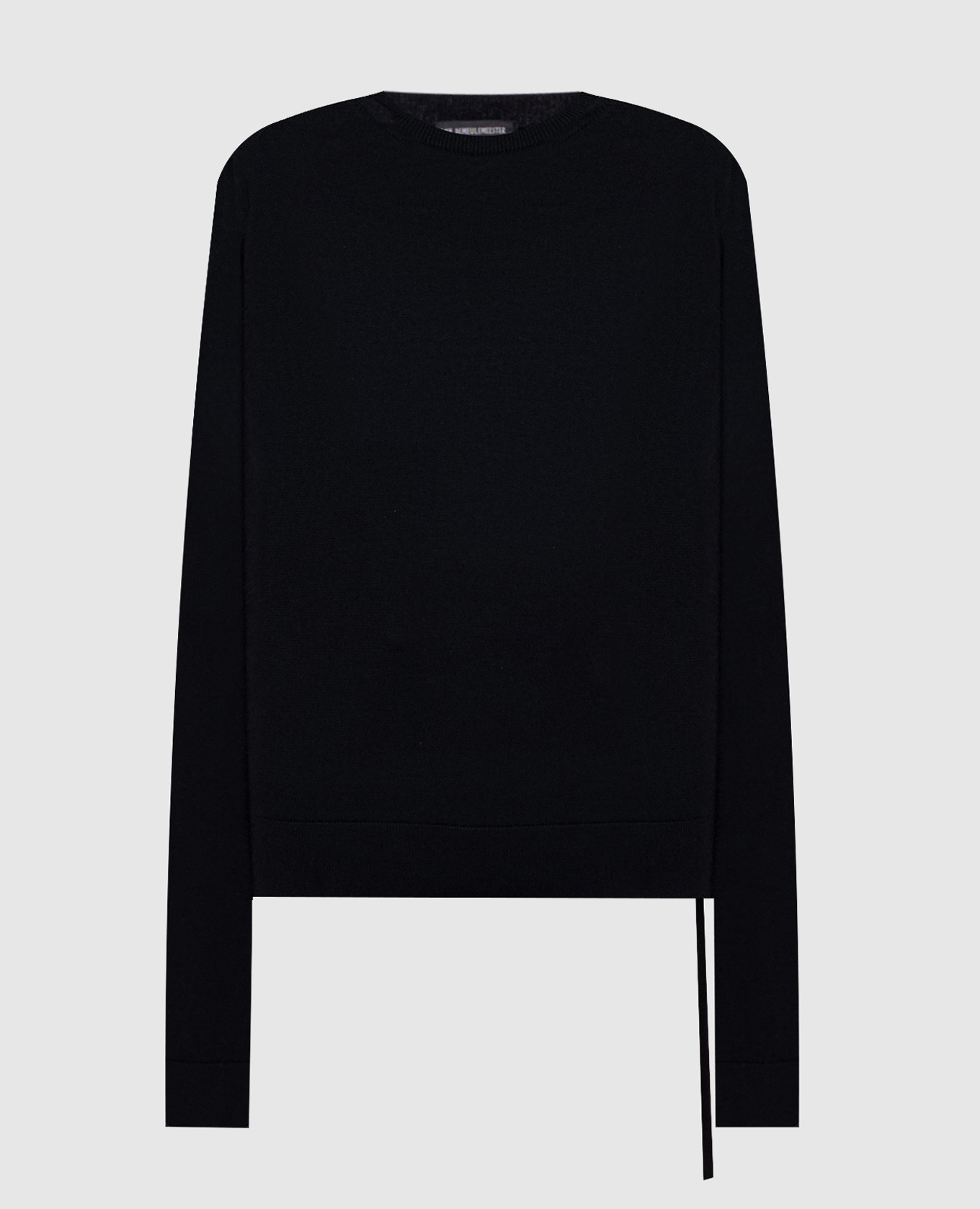 Black Nemi cashmere and silk jumper
