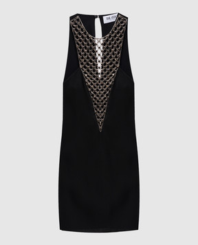 The Attico Black mini dress with crystals 250WCA00391PLL002RA