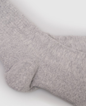 Peserico Grey insulated socks with logo pattern R74025C0CC650