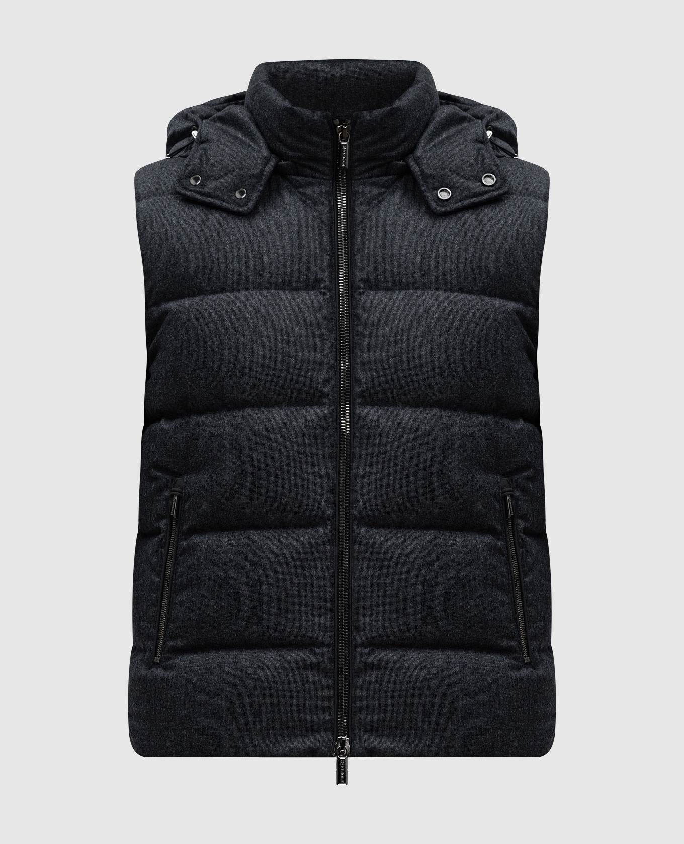 

Gray down vest FIRE made of wool MooRER, Grey