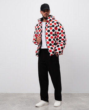 Prada White down jacket in peas with a logo SGC02510UW