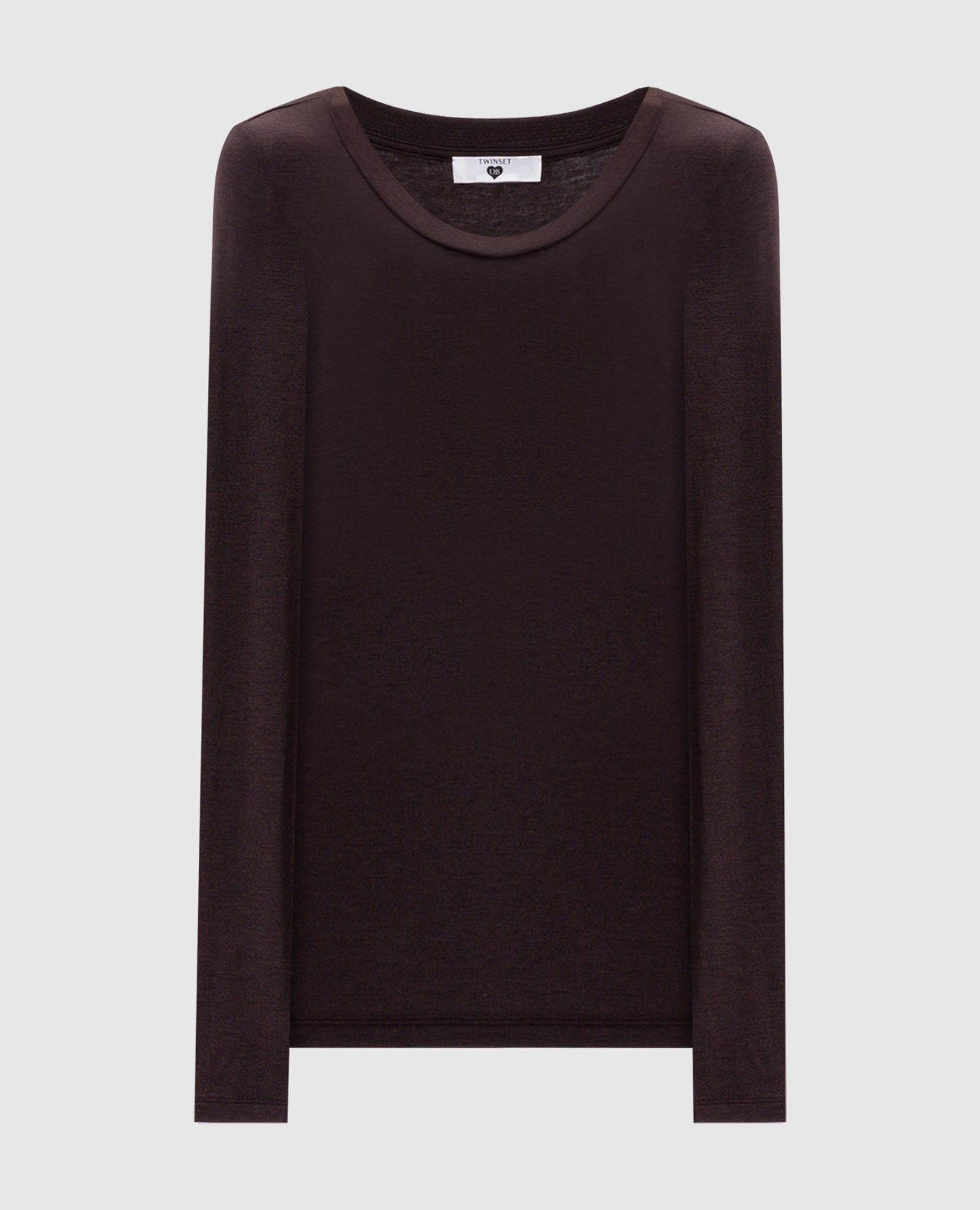

Brown long sleeve with logo Twinset
