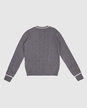 Moncler ENFANT Children's gray sweater with wool K29549C00004M12416