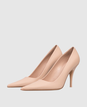 Vetements Beige leather shoes WH76HE500PE