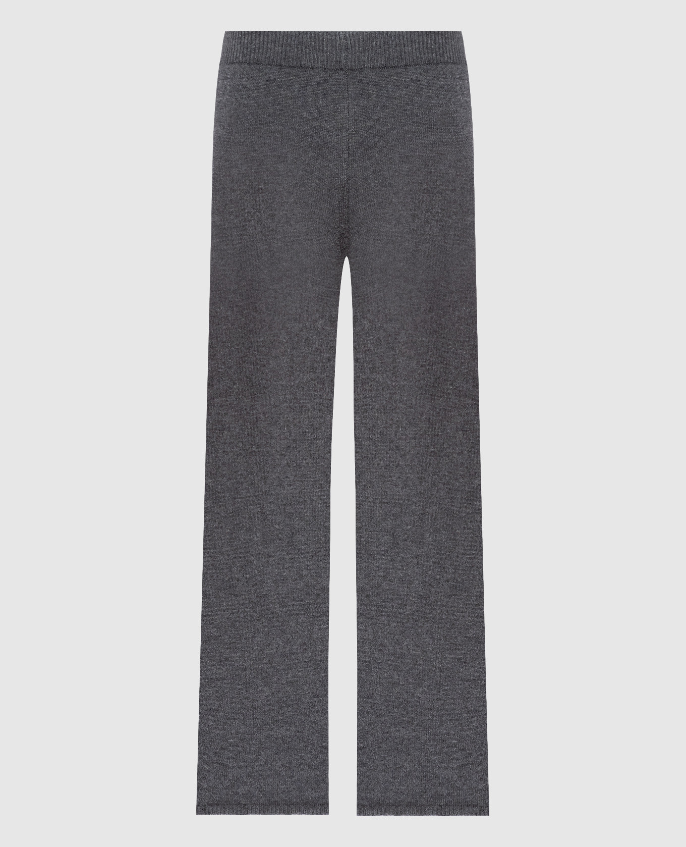 

Grey flared trousers with wool and cashmere Twinset