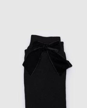 Story Loris Children's black knee high boots with bows 2084910