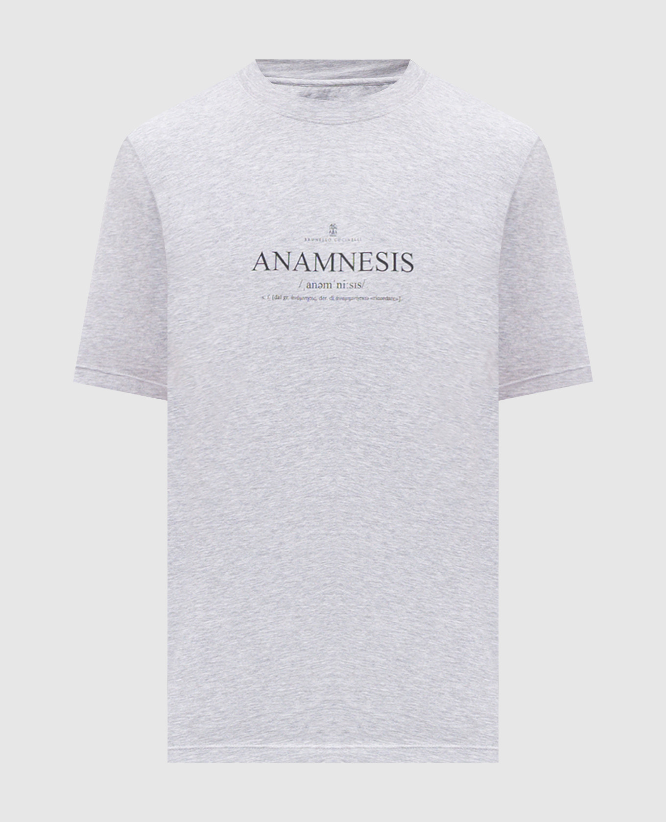 

Grey melange printed T-shirt Brunello Cucinelli