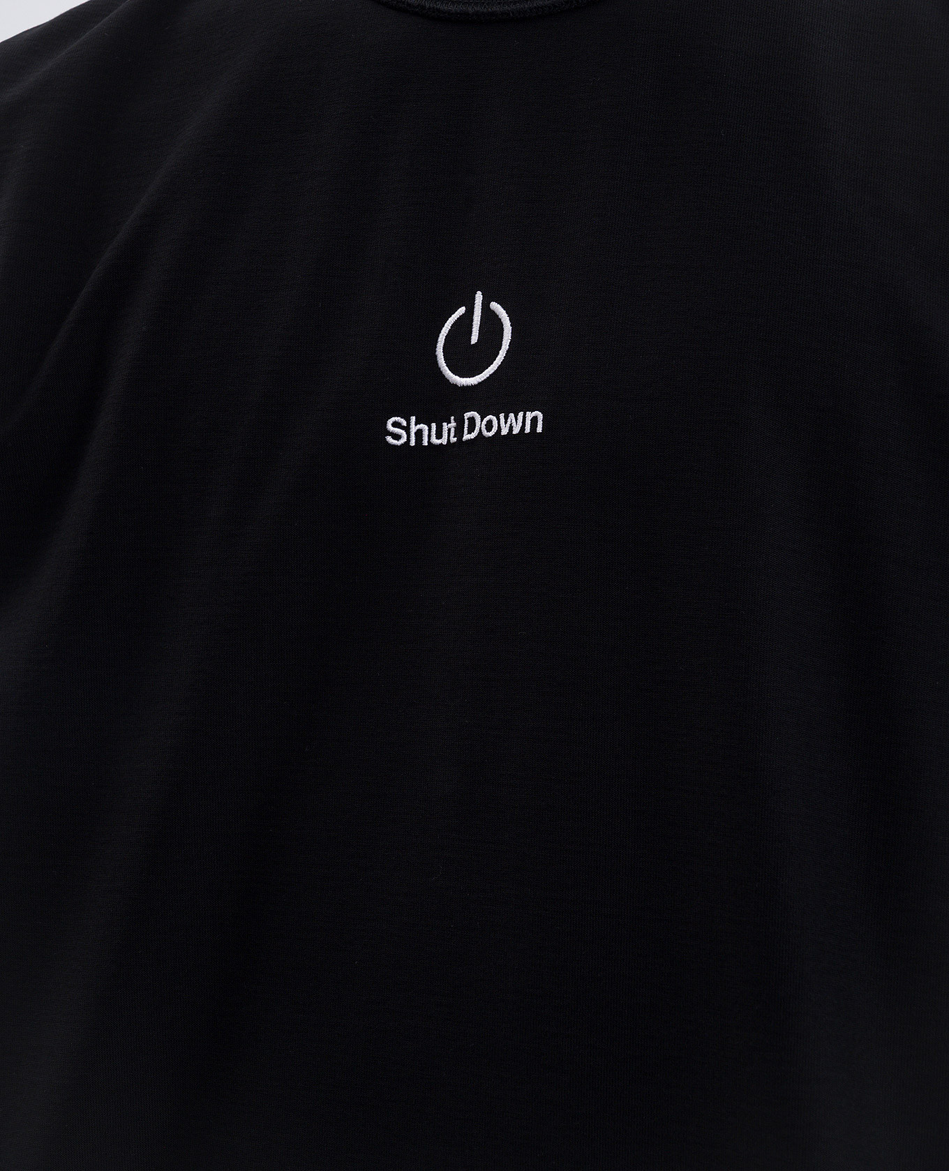 

Black longsleeve with embroidered inscription Vetements