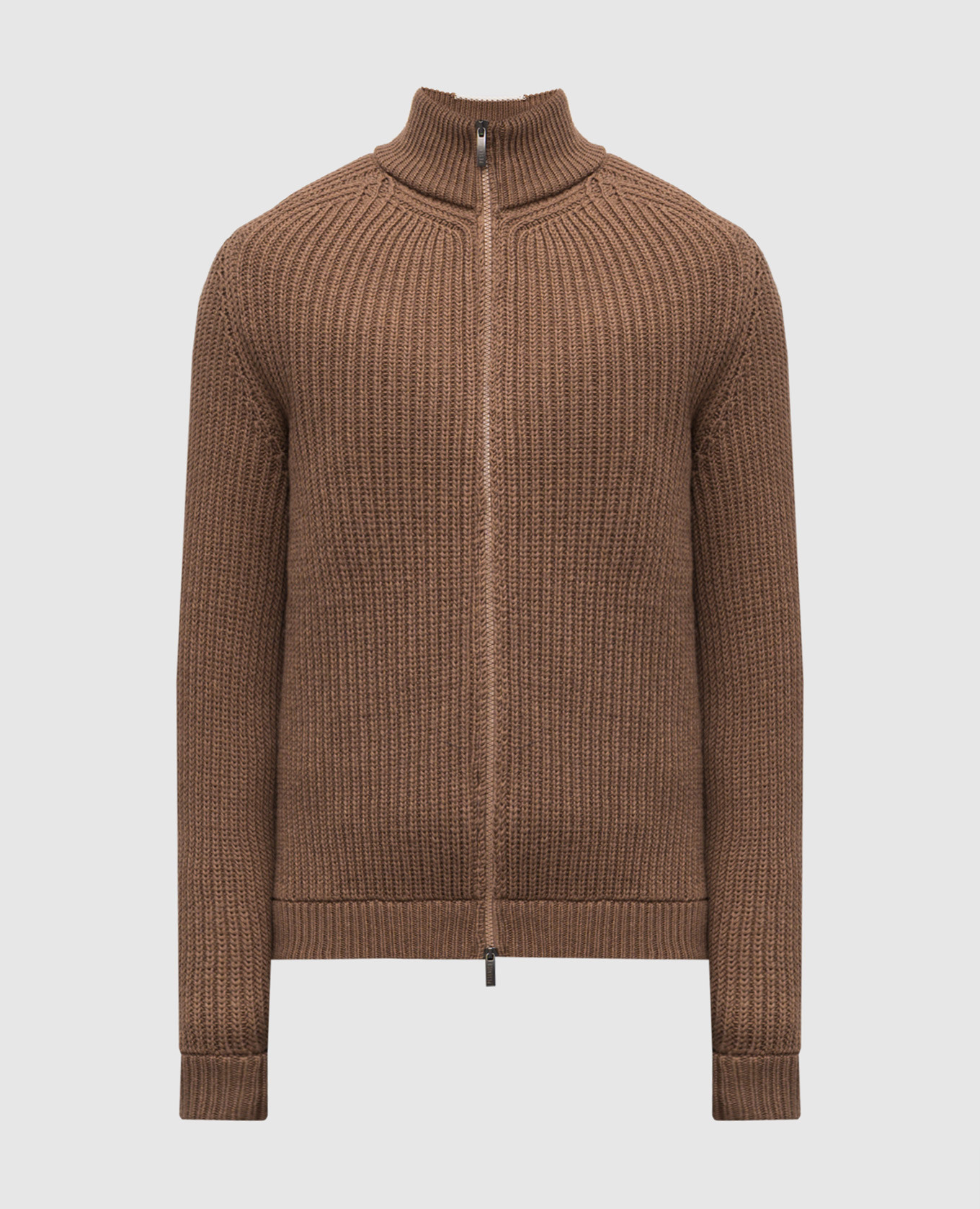 

Brown wool cardigan Peserico